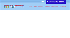 Desktop Screenshot of brooksplumbingtexas.com
