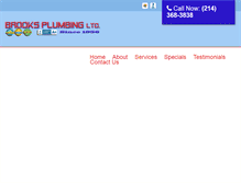 Tablet Screenshot of brooksplumbingtexas.com